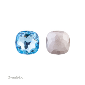 Swarovski 4483 Тонкий Кушон 10 мм, аквамарин (#202), 1 шт.