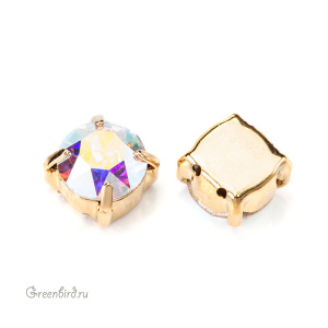 1088 Chaton SS39 в оправе, золото – Crystal AB (#001AB)