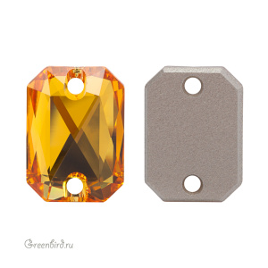 Swarovski пришивные 3252 Октагон 14х10 мм, подсолнух (#292), 1 шт.