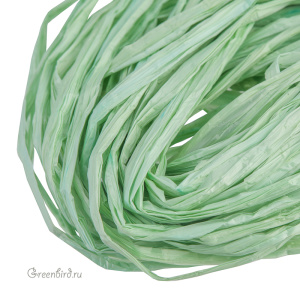 Рафия, 5 мм, приглушенный зеленый Matte (#4300) Рафия, 5 мм, приглушенный зеленый Matte (#4300)