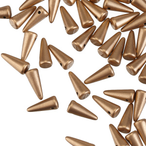 Spikes 4x10mm, Matte Metallic Flax, 10 гр (#K0171JT)