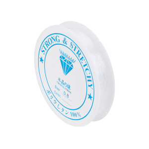 Резинка для браслетов Strong Stretch, 0,8 мм, прозрачный, 8 м (#CN-BE-004)