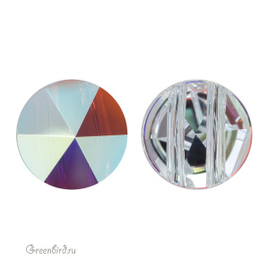 5062 Бусина Round Spike Bead 7,5mm – Crystal AB (#001AB)