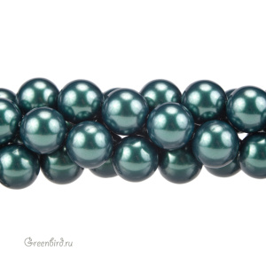 Swarovski 5810 Жемчуг 12 мм, иризирующий зеленый таити (#2004), 1 шт.