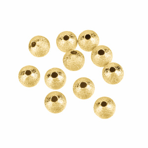 Бусина "Фольга" 6 мм, золото, уп.10 шт. (#CN-BM-018G)