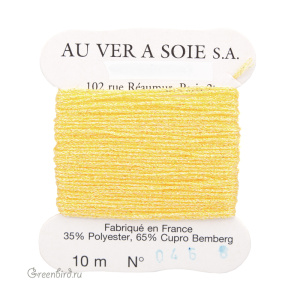 Металлизированная нить Tresse #8 AVAS, желтый, 10 м (#8-046)