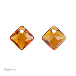 Swarovski 6431 подвеска Принцесса 9 мм, топаз (#203), 1 шт.