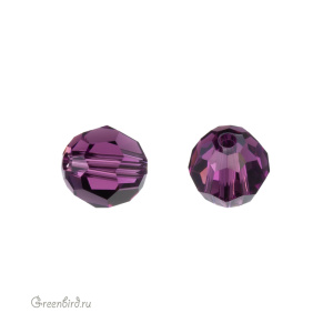 Swarovski 5000 Бусина круглая 5 мм, аметист (#204), 1 шт.