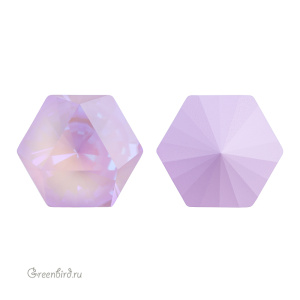 Swarovski 4699 Призматический гексагон 14x16 мм, лавандовый делайт (#001L144D), 1 шт.