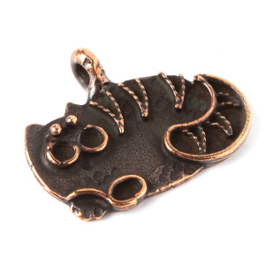 "Кошки и собаки", подвеска, ант. бронза, 1 шт. (#0301)