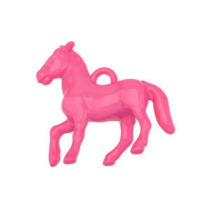 Подвеска "Лошадка", пластик, розовый 1 шт. (#SV1701-Pendant-152)