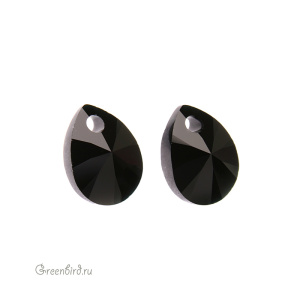 6128 подвеска Mini Pear 8mm – Jet (#280) 6128 подвеска Mini Pear 8mm – Jet (#280)