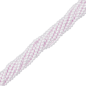 Жемчуг Crystalbird, круглый, 4 мм, Violet, нить (#66)