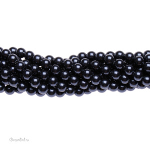 Swarovski 5810 Жемчуг 4 мм, ночной синий (#818), уп. 50 шт.