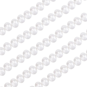 Жемчуг "Майорка" рис 10х12,5 мм, белый, нить (#Maj-125)