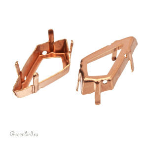 4731 Оправа для ювелирного кристалла Kite FS 23х11,5 мм, томпак