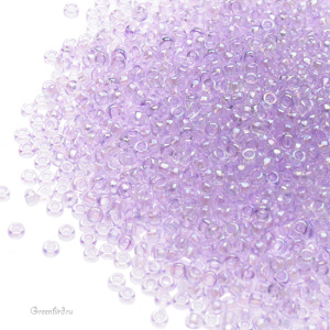 Бисер TOHO Round 15/0 радужный прозрачный (#477D), 10 г