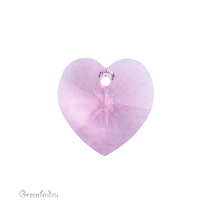 Swarovski 6228 подвеска Сердце 18 мм, светло-розовый (#223), 1 шт.