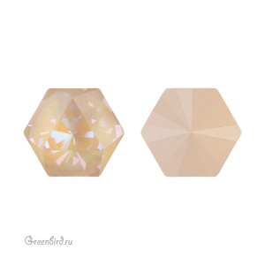 4699 Prismatic Hexagon Fancy Stone 14x16 мм – Ivory Cream DeLite (#001L106D)