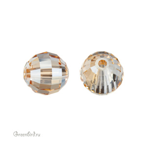 Swarovski 5005 Бусина с шахматной огранкой 8 мм, золотистая дымка (#001GSHA), 1 шт.