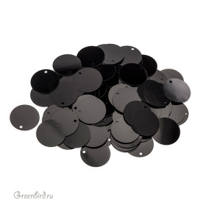 Пайетки Motivo M92 12 мм – Nero (#9919)