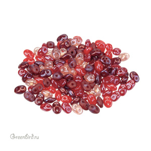 SuperDuo 2,5x5, Mix Red, 10 гр (#MixRed)