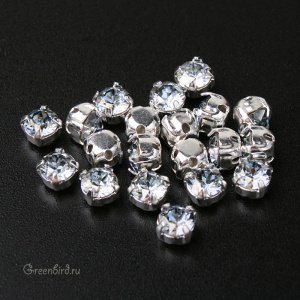 Swarovski 53200 Шатон Монтис SS16, серебро, голубая дымка (#001BLSH), уп. 20 шт.