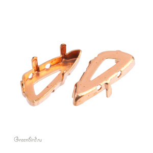 4790 Оправа для Wing Fancy Stone 18х7,5 мм, томпак