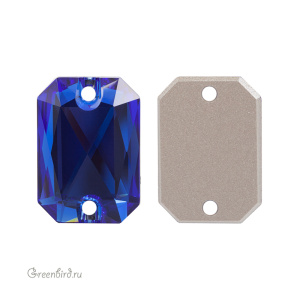 Swarovski пришивные 3252 Октагон 20х14 мм, величественный синий (#296), 1 шт.