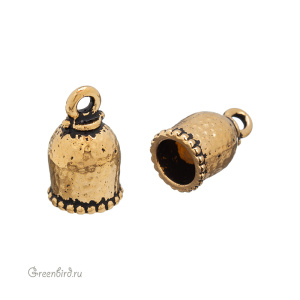 Концевик "Palace" 10 мм, ант. золото, 1 шт. (#TC-5847-26)