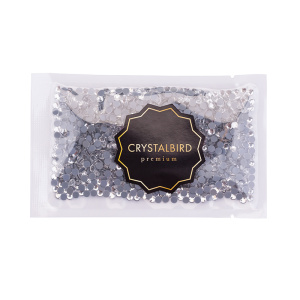 Crystalbird Клеевые стразы круглые SS16, прозрачный (#101), уп. 1440 шт.