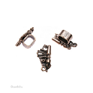 Спейсер Regaliz Черных, ант. бронза, 1 шт. (#2304-150)