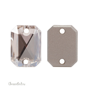 3252 Emerald Cut Sew-on Stone 14х10 мм – Silver Shade (#001SSHA)