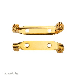 Основа для броши MIYUKI 28 мм, золото, 1 шт. (#K508-G)