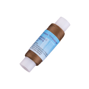 Нитки для бисера TYTANIUM TNM, 110 м, коричневый (#TNM-06)