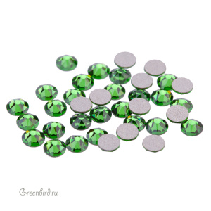 2088 Кристалл холодной фиксации Rose Flatback SS12 – Fern Green (#291), уп. 36шт.