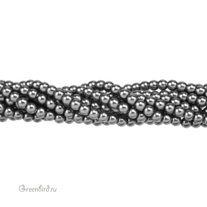 Жемчуг 2 мм #5810 Dark Grey (#617)