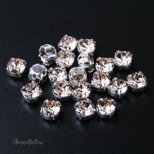 53200 Chaton Montees SS16 (4мм) в оправе, серебро – Light Silk (#261) 53200 Chaton Montees SS16 (4мм) в оправе, серебро – Light Silk (#261)