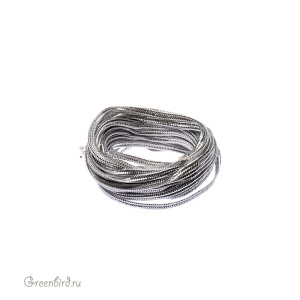 Сутаж Smooth Silver, 5 метров (ST1090-144)