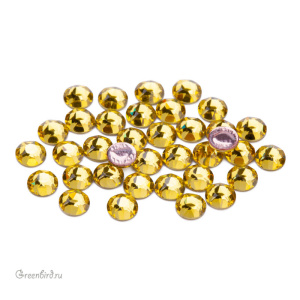 Swarovski 2078 Термостразы круглые SS16, светлый топаз (#226), уп. 36 шт.
