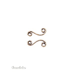 "Реликтовый лес", коннектор, ант. латунь, 1 шт (#Л2628)