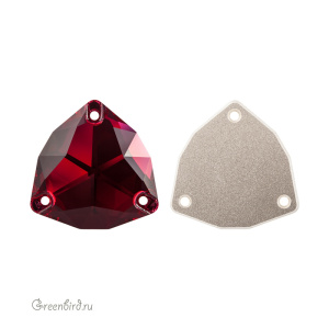 Swarovski пришивные 3272 Триллиант 28 мм, алый (#276), 1 шт.