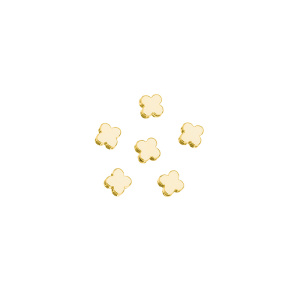 Бусина "Четырехлистник" 5 мм, золото, 1 шт. (#SV1701-Bead-30G)