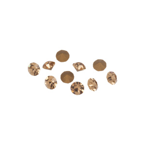 Чешские шатоны 3 мм, дымчатый топаз, уп. 10 шт. (#SH-CZCH-25)