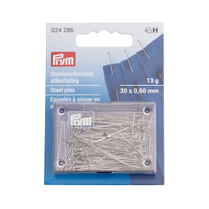 Булавки портновские Prym, сталь №6 0,6х30 мм, уп.13 гр (#024286)