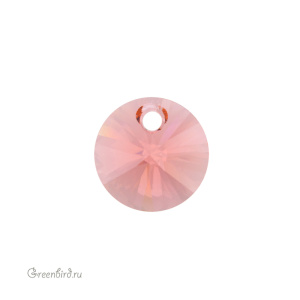 Swarovski 6428 подвеска Мини Диск 8 мм, розово-персиковый (#262), 1 шт.