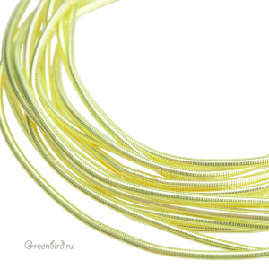 Канитель мягкая 1 мм, лаймово-желтый (KAN6133)