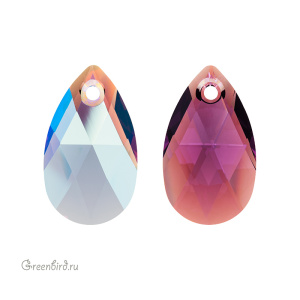 Swarovski 6106 подвеска Капля 22 мм, аметист с мерцанием (#204SHIM), 1 шт.