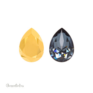 Swarovski 4320 Капля 14х10 мм, золото (#001AUR), 1 шт.