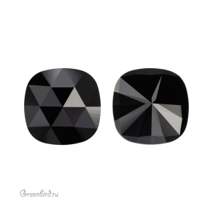 Swarovski 4471 Кушон «Роза» 10 мм, черный (#280), 1 шт.